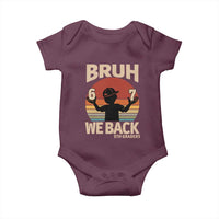 Bruh We Back Baby Onesie Back to School 5th Grade 6 7 First Day School