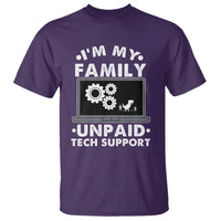 I Am My Familys Unpaid Tech Support T Shirt Funny Computer IT Nerd Humor - Wonder Print Shop