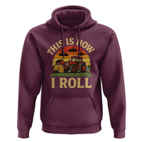 Funny Farming Tractor Hoodie This Is How I Roll Farmer - Wonder Print Shop