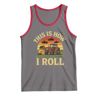 Funny Farming Tractor Tank Top This Is How I Roll Farmer - Wonder Print Shop