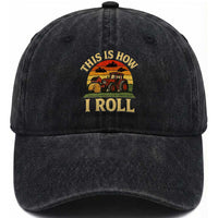 Funny Farming Tractor Washed Cotton Baseball Cap This Is How I Roll Farmer