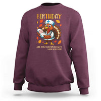 Thanksgiving Turkey Nurse Sweatshirt Labor and Delivery Birthday Specialty - Wonder Print Shop