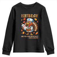 Thanksgiving Turkey Nurse Youth Sweatshirt Labor and Delivery Birthday Specialty - Wonder Print Shop
