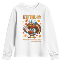 Thanksgiving Turkey Nurse Youth Sweatshirt Labor and Delivery Birthday Specialty - Wonder Print Shop