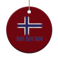 Ro Ro Norge Norway Norwegian Flag Ceramic Ornament