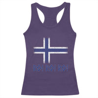 Ro Ro Norge Norway Norwegian Flag Racerback Tank Top