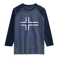 Ro Ro Norge Norway Norwegian Flag Raglan Shirt