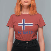 Ro Ro Norge Norway Norwegian Flag T Shirt For Women