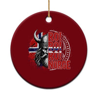 Ro Ro Norge Norway Flag Ceramic Ornament Cool Norwegian Viking
