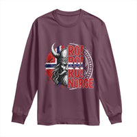 Ro Ro Norge Norway Flag Long Sleeve Shirt Cool Norwegian Viking
