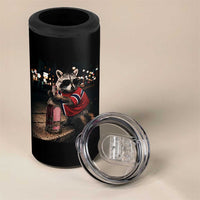 Funny Raccoon Whiskey Sunglasses Norwegian Flag 4 in 1 Can Cooler Tumbler Viral Trash Panda Football Texas Souvenir Meme