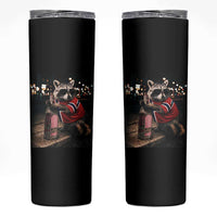 Funny Raccoon Whiskey Sunglasses Norwegian Flag Skinny Tumbler Viral Trash Panda Football Texas Souvenir Meme