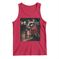 Funny Raccoon Whiskey Sunglasses Norwegian Flag Tank Top Viral Trash Panda Football Texas Souvenir Meme