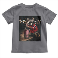 Funny Raccoon Whiskey Sunglasses Norwegian Flag Toddler T Shirt Viral Trash Panda Football Texas Souvenir Meme
