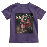 Funny Raccoon Whiskey Sunglasses Norwegian Flag Toddler T Shirt Viral Trash Panda Football Texas Souvenir Meme