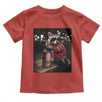 Funny Raccoon Whiskey Sunglasses Norwegian Flag Toddler T Shirt Viral Trash Panda Football Texas Souvenir Meme