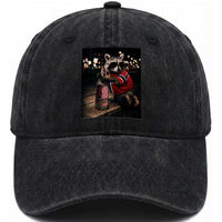 Funny Raccoon Whiskey Sunglasses Norwegian Flag Washed Cotton Baseball Cap Viral Trash Panda Football Texas Souvenir Meme