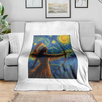 Native American Indian Women Throw Blanket Starry Night Indigenous Pride - Wonder Print Shop