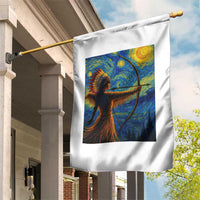 Native American Indian Women Garden Flag Starry Night Indigenous Pride - Wonder Print Shop