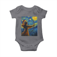 Native American Indian Women Baby Onesie Starry Night Indigenous Pride - Wonder Print Shop