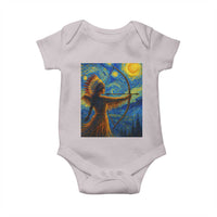 Native American Indian Women Baby Onesie Starry Night Indigenous Pride - Wonder Print Shop