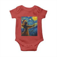 Native American Indian Women Baby Onesie Starry Night Indigenous Pride - Wonder Print Shop