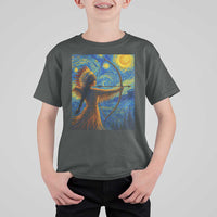 Native American Indian Women T Shirt For Kid Starry Night Indigenous Pride - Wonder Print Shop