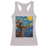 Native American Indian Women Racerback Tank Top Starry Night Indigenous Pride - Wonder Print Shop
