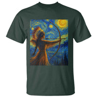 Native American Indian Women T Shirt Starry Night Indigenous Pride - Wonder Print Shop