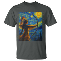 Native American Indian Women T Shirt Starry Night Indigenous Pride - Wonder Print Shop