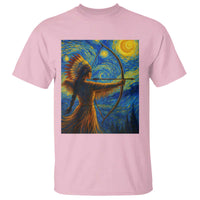 Native American Indian Women T Shirt Starry Night Indigenous Pride - Wonder Print Shop