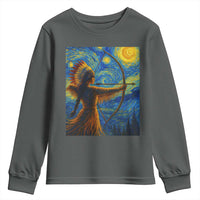 Native American Indian Women Youth Sweatshirt Starry Night Indigenous Pride - Wonder Print Shop