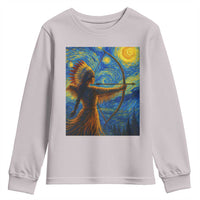 Native American Indian Women Youth Sweatshirt Starry Night Indigenous Pride - Wonder Print Shop