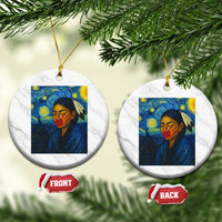 Native American MMIW Ceramic Ornament Starry Night Indigenous People Day - Wonder Print Shop