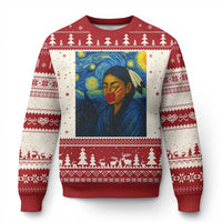 Native American MMIW Ugly Christmas Sweater Starry Night Indigenous People Day - Wonder Print Shop