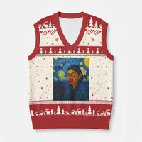 Native American MMIW V-Neck Knit Sweater Vest Starry Night Indigenous People Day - Wonder Print Shop