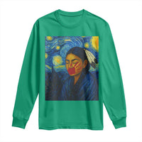 Native American MMIW Long Sleeve Shirt Starry Night Indigenous People Day - Wonder Print Shop