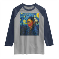 Native American MMIW Raglan Shirt Starry Night Indigenous People Day - Wonder Print Shop