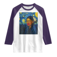 Native American MMIW Raglan Shirt Starry Night Indigenous People Day - Wonder Print Shop