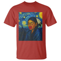 Native American MMIW T Shirt Starry Night Indigenous People Day - Wonder Print Shop