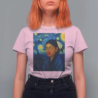 Native American MMIW T Shirt For Women Starry Night Indigenous People Day - Wonder Print Shop