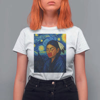 Native American MMIW T Shirt For Women Starry Night Indigenous People Day - Wonder Print Shop