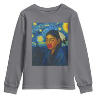 Native American MMIW Youth Sweatshirt Starry Night Indigenous People Day - Wonder Print Shop