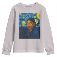Native American MMIW Youth Sweatshirt Starry Night Indigenous People Day - Wonder Print Shop