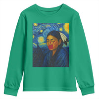 Native American MMIW Youth Sweatshirt Starry Night Indigenous People Day - Wonder Print Shop