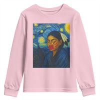 Native American MMIW Youth Sweatshirt Starry Night Indigenous People Day - Wonder Print Shop