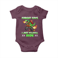 Motocross Dirt Bike Boys Baby Onesie Forget Toys I Just Wanna Ride - Wonder Print Shop