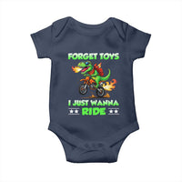 Motocross Dirt Bike Boys Baby Onesie Forget Toys I Just Wanna Ride - Wonder Print Shop