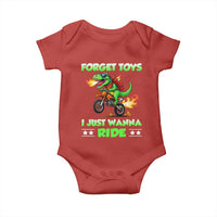 Motocross Dirt Bike Boys Baby Onesie Forget Toys I Just Wanna Ride - Wonder Print Shop