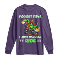 Motocross Dirt Bike Boys Long Sleeve Shirt Forget Toys I Just Wanna Ride - Wonder Print Shop